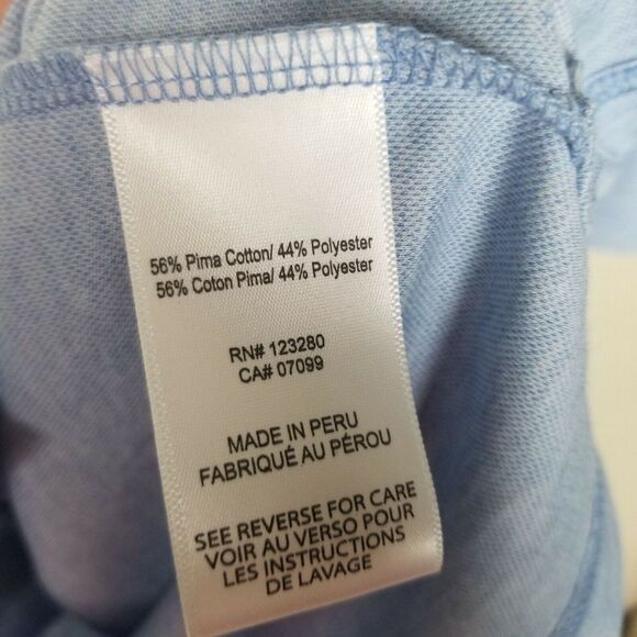 Travis Mathew Polo Performance Polo Shirt Golf Polo Shirt Golf Polo Men L Blue - Picture 7 of 11